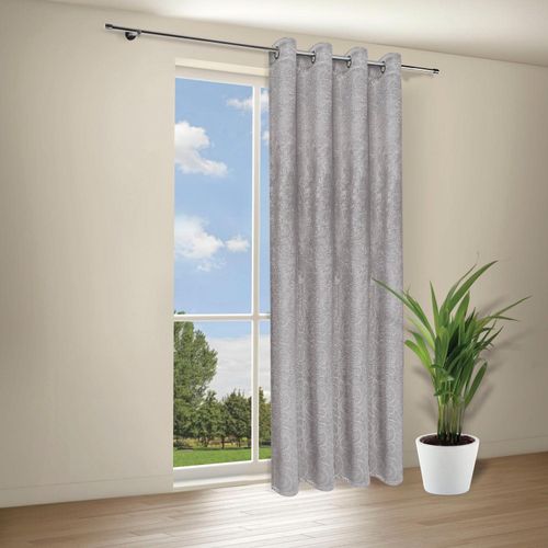4007863680222 - Gardine Caron Gr 1 grau (hellgrau) B140cm H245cm Wirkware Polyester Gardinen Deko Ösenschal Caron mit Prägung 4007863680222 - Gardine Caron Gr 1 grau (hellgrau) B140cm H245cm Wirkware Polyester Gardinen Deko Ösenschal Caron mit Prägung
