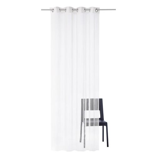 4005385831016 - Fadenvorhang WECKBRODT Leon Gr 3 weiß B148cm H160cm Polyester Gardinen Fadengardine Insektenschutz transparent kürzbar Store