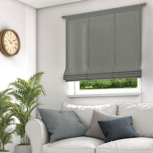 4006470485800 - Raffrollo NEUTEX FOR YOU Mara-ECO Gr 1 bunt (silberfarben grau) B60cm H140cm Jacquard Obermaterial 100% Polyester Raffrollos