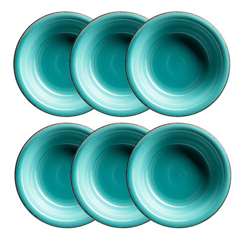 9010933001396 - Suppenteller-Set Steingut Lumaca (Farbe Laguna) 9010933001396 - Suppenteller-Set Steingut Lumaca (Farbe Laguna)
