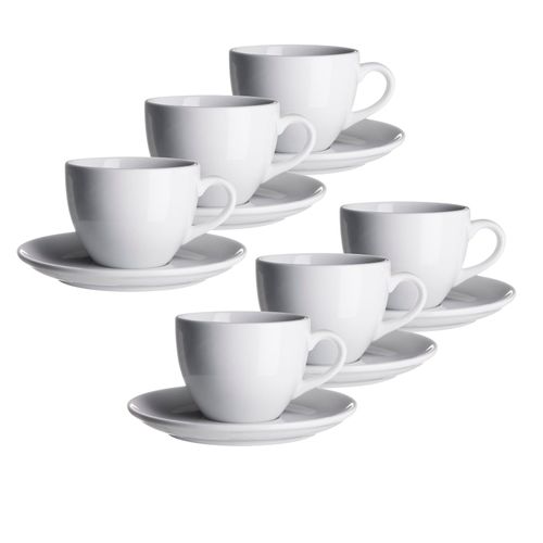 9001794167932 - Tasse MÄSER Colombia Trinkgefäße Gr 180 ml 12 tlg weiß Teetasse spülmaschinengeeignet