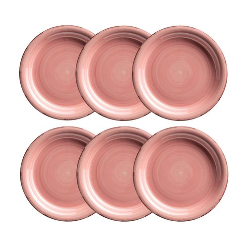 9010933000122 - Dessertteller-Set Steingut Lumaca (Farbe Koralle) 9010933000122 - Dessertteller-Set Steingut Lumaca (Farbe Koralle)