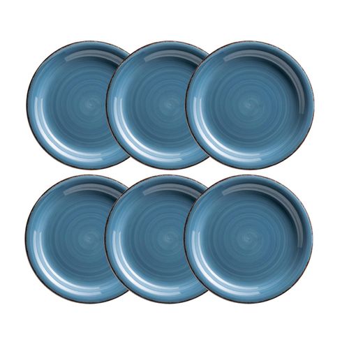 9010933000078 - Dessertteller-Set Steingut Lumaca (Farbe Dunkelblau) 9010933000078 - Dessertteller-Set Steingut Lumaca (Farbe Dunkelblau)