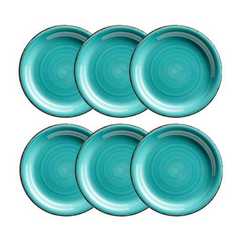 9010933001426 - Dessertteller-Set Steingut Lumaca (Farbe Laguna) 9010933001426 - Dessertteller-Set Steingut Lumaca (Farbe Laguna)