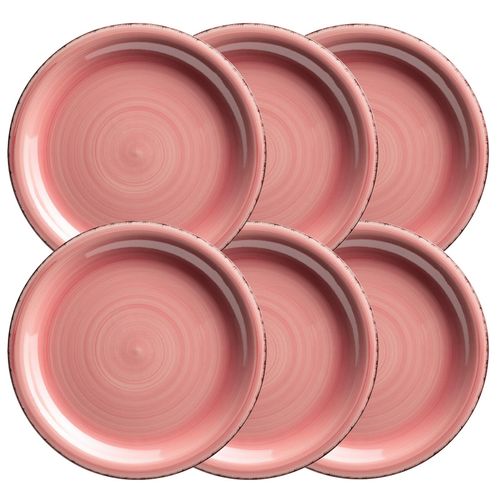 9010933000085 - Speiseteller-Set Steingut Lumaca (Farbe Koralle)