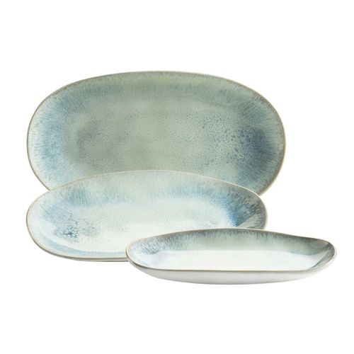 9001794854566 - Servierplatten-Set Steinzeug Frozen 3 (Farbe Grün)