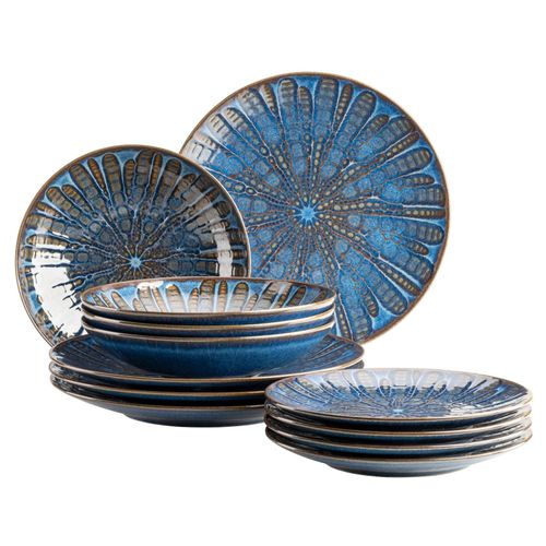 9001794911009 - Mäser Serie Aquamarine Tafelservice 12 teilig für 4 Personen