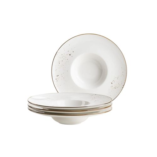 9001794977548 - Gourmetteller Set Porzellan Pintar 4 (Farbe Beige Braun) 9001794977548 - Gourmetteller Set Porzellan Pintar 4 (Farbe Beige Braun)