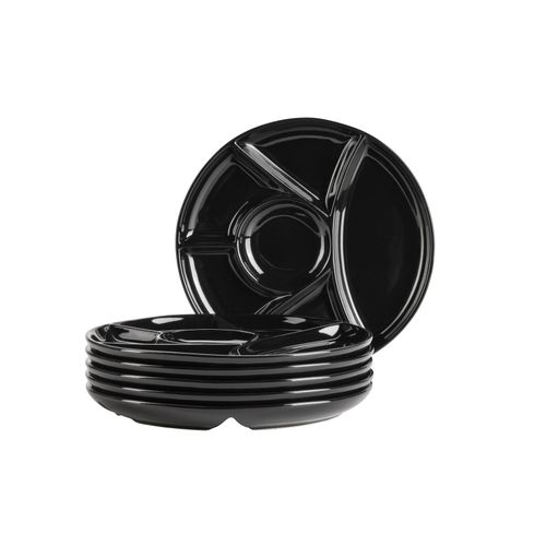 9010933023541 - Fondueteller Set Porzellan - Schwarz 9010933023541 - Fondueteller Set Porzellan - Schwarz