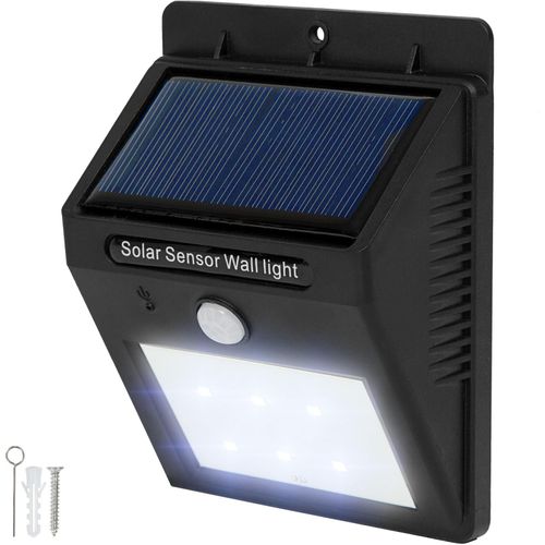 4260397658215 - tectake® Solarlampe mit Bewegungsmelder Erfassungswinkel 120° einfache Montage 97 x 51 x 124 cm 4260397658215 - tectake® Solarlampe mit Bewegungsmelder Erfassungswinkel 120° einfache Montage 97 x 51 x 124 cm