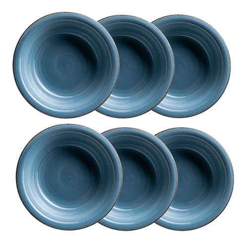 9010933000047 - Suppenteller-Set Steingut Lumaca (Farbe Dunkelblau) 9010933000047 - Suppenteller-Set Steingut Lumaca (Farbe Dunkelblau)