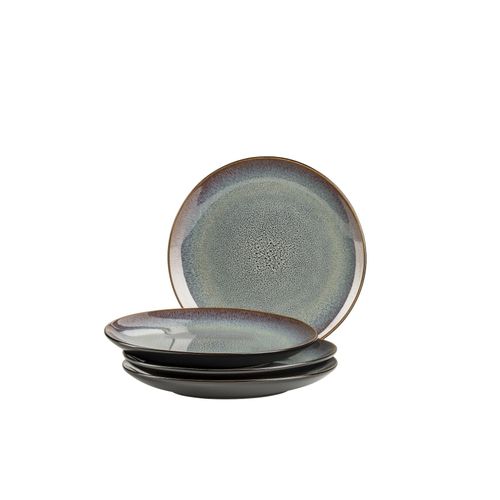 9001794951128 - Dessertteller-Set Steinzeug Teona Blau Braun Grün Schwarz 9001794951128 - Dessertteller-Set Steinzeug Teona Blau Braun Grün Schwarz