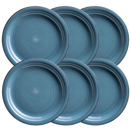9010933000030 - Speiseteller-Set Steingut Lumaca (Farbe Dunkelblau)
