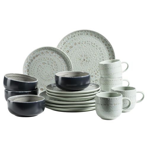 9001794800273 - Geschirr-Set Steingut Spicy Market 16 (Farbe Grün) 9001794800273 - Geschirr-Set Steingut Spicy Market 16 (Farbe Grün)