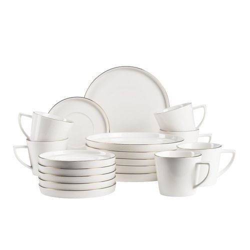 9010933019032 - Kaffeeservice Porzellan Sita Weiß Gold 9010933019032 - Kaffeeservice Porzellan Sita Weiß Gold