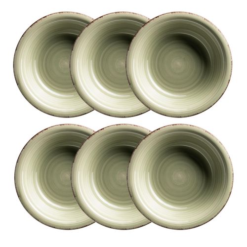9010933001440 - Suppenteller-Set Steingut Lumaca (Farbe Olivgrün) 9010933001440 - Suppenteller-Set Steingut Lumaca (Farbe Olivgrün)