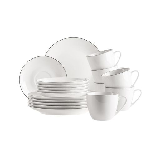 9010933018882 - Kaffeeservice Porzellan Felise Weiß Schwarz 9010933018882 - Kaffeeservice Porzellan Felise Weiß Schwarz