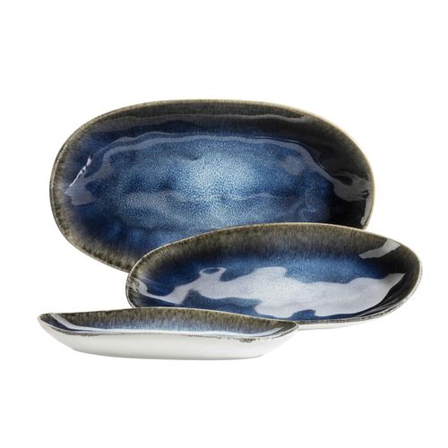 9001794843997 - MÃSER Serie Frozen Geschirr Set Blau 3 tlg - B-Ware einwandfrei
