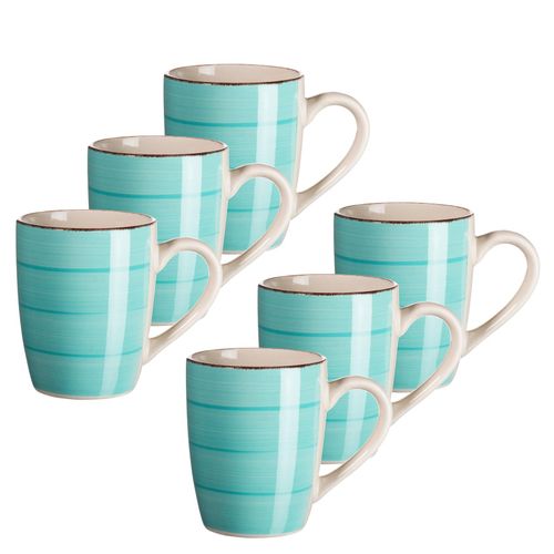 9010933001419 - Kaffeebecher-Set Steingut Lumaca (Farbe Laguna)