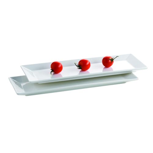 9001793077003 - Tellerset rechteckig TRENDY LINE Elfenbein
