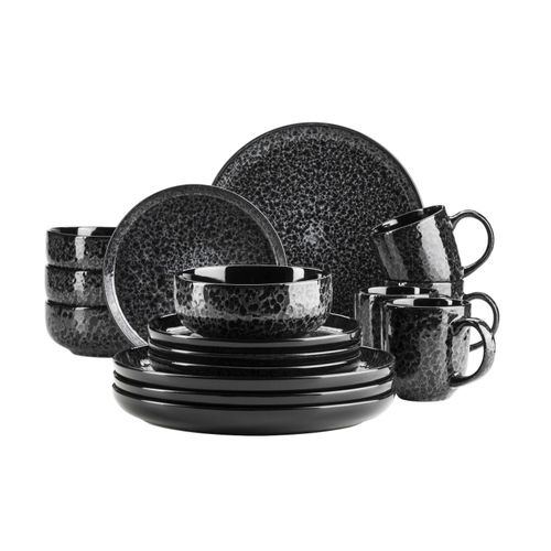 9001794981590 - Kombiservice Steinzeug Filippa (Farbe Schwarz)