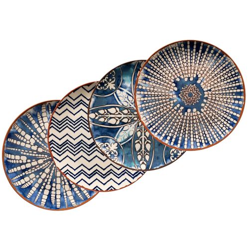 9001794868457 - Mäser Serie Iberico Blue Platztellerset für 4 Personen