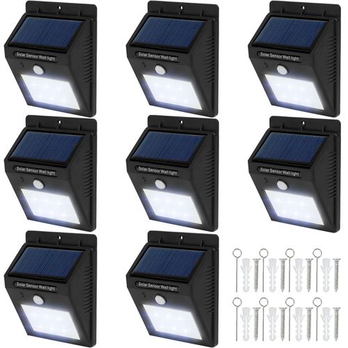 4260435992554 - tectake® 8er-Set Solarlampe mit Bewegungsmelder Erfassungswinkel 120° einfache Montage 97 x 51 x 124 cm 4260435992554 - tectake® 8er-Set Solarlampe mit Bewegungsmelder Erfassungswinkel 120° einfache Montage 97 x 51 x 124 cm