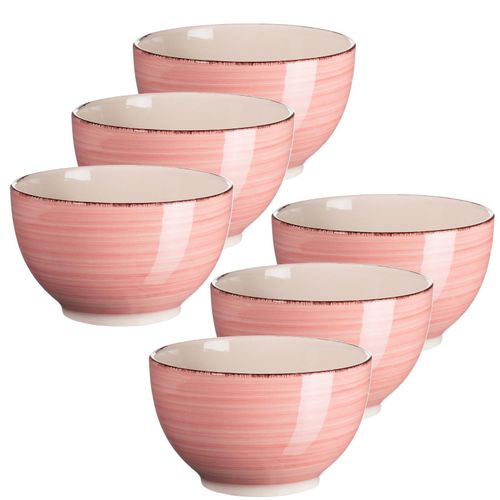 9010933000108 - Müslischalen-Set Steingut Lumaca (Farbe Koralle)