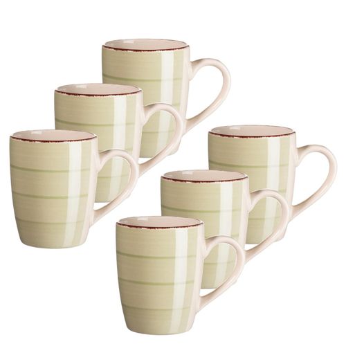 9010933001464 - Kaffeebecher-Set Steingut Lumaca (Farbe Olivgrün)