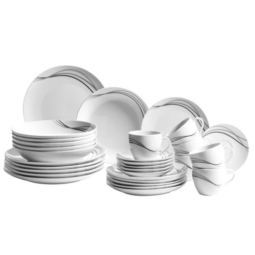 9001794421294 - Kombiservice MÄSER Geschirr-Set Service Tajo Geschirr-Sets Gr 30 tlg schwarz (weiß schwarz grau) Geschirr-Sets für 6 Personen Design in SchwarzGrautönen 30 Teile 9001794421294 - Kombiservice MÄSER Geschirr-Set Service Tajo Geschirr-Sets Gr 30 tlg schwarz (weiß schwarz grau) Geschirr-Sets für 6 Personen Design in SchwarzGrautönen 30 Teile