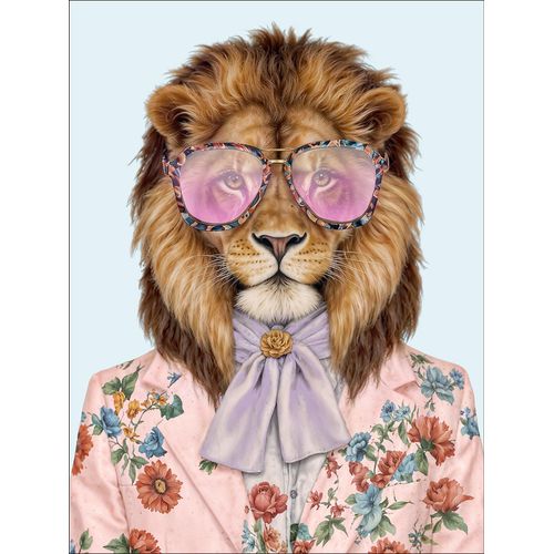 4019449519963 - Glasbild LION WITH GLASSES I 4019449519963 - Glasbild LION WITH GLASSES I