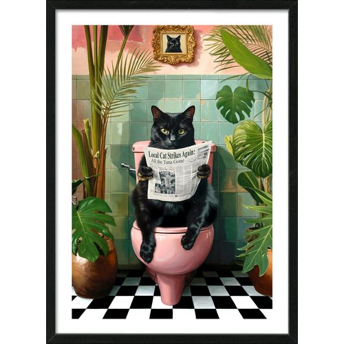 4019449525841 - Gerahmtes Bild LUSTIGE KATZE 4019449525841 - Gerahmtes Bild LUSTIGE KATZE