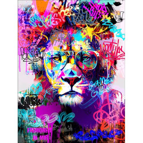 4019449520037 - Glasbild GRAFFITI LION 4019449520037 - Glasbild GRAFFITI LION
