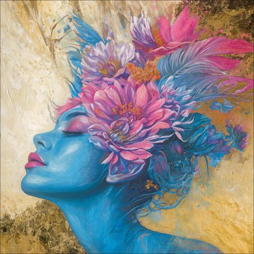 4019449524288 - Originalbild BLUE FLOWER FACE 4019449524288 - Originalbild BLUE FLOWER FACE
