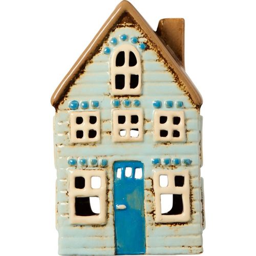 5709898374112 - Teelichthaus Visby blaue Tür braunes Dach 11 x 77 x 19 cm 5709898374112 - Teelichthaus Visby blaue Tür braunes Dach 11 x 77 x 19 cm