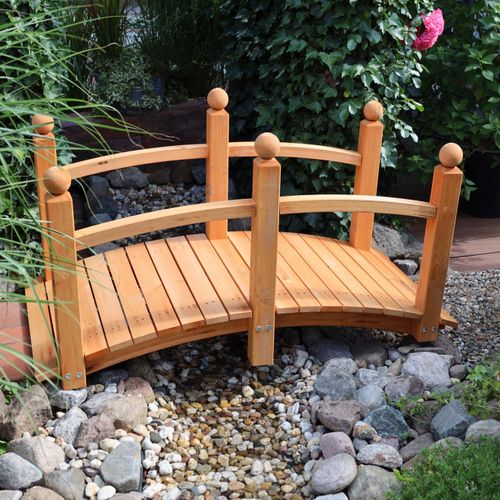 4012379439035 - Zierbrücke PROMADINO Luise braun (honigbraun) B63cm H69cm L128cm Holzwerkstoff Gartenfiguren BxTxH 63x128x69cm aus FSC-zertifiziertem Holz 4012379439035 - Zierbrücke PROMADINO Luise braun (honigbraun) B63cm H69cm L128cm Holzwerkstoff Gartenfiguren BxTxH 63x128x69cm aus FSC-zertifiziertem Holz