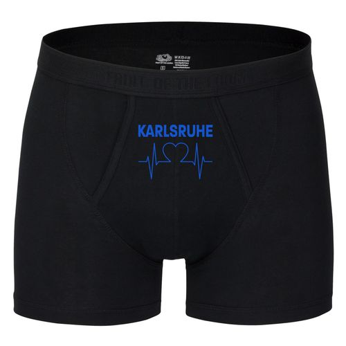 4068859039486 - multifanshop Herren Boxer Short - Karlsruhe - Herzschlag - Druck blau - Unterwäsche 4068859039486 - multifanshop Herren Boxer Short - Karlsruhe - Herzschlag - Druck blau - Unterwäsche