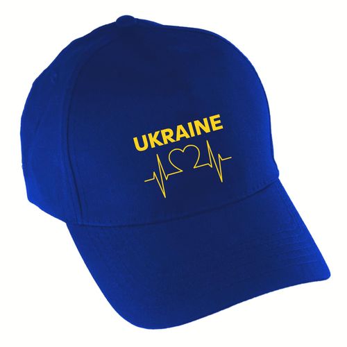 4068859301194 - multifanshop Baseballcap - Ukraine - Herzschlag - Druck gelb - Mütze 4068859301194 - multifanshop Baseballcap - Ukraine - Herzschlag - Druck gelb - Mütze
