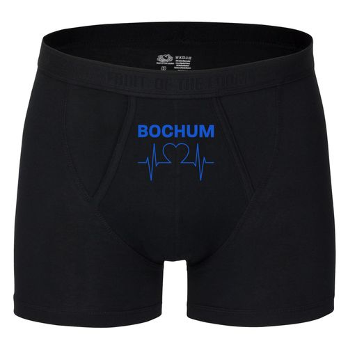 4068859034900 - multifanshop Herren Boxer Short - Bochum - Herzschlag - Druck blau - Unterwäsche 4068859034900 - multifanshop Herren Boxer Short - Bochum - Herzschlag - Druck blau - Unterwäsche