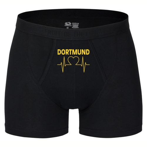4068859187965 - multifanshop® Herren Boxer Short - Dortmund - Herzschlag - Druck gelb - Unterwäsche 4068859187965 - multifanshop® Herren Boxer Short - Dortmund - Herzschlag - Druck gelb - Unterwäsche