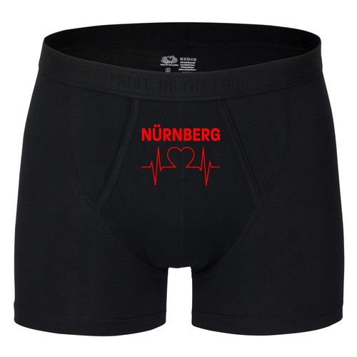 4068859117139 - multifanshop Herren Boxer Short - Nürnberg - Herzschlag - Druck rot - Unterwäsche 4068859117139 - multifanshop Herren Boxer Short - Nürnberg - Herzschlag - Druck rot - Unterwäsche