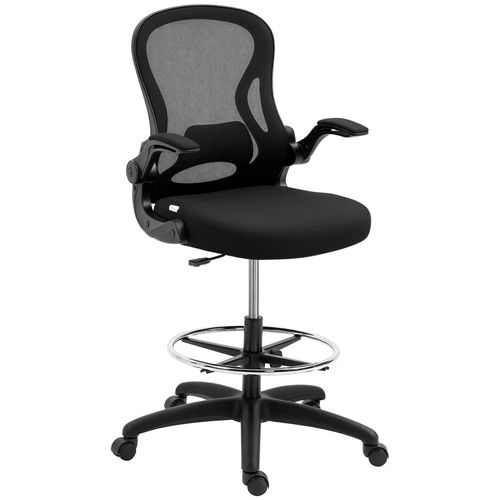 4255633515377 - Bürostuhl Ergonomischer Zeichenstuhl mit verstellbarem Fußring Drehstuhl 102-122 cm Höhenverstellbarer Arbeitsstuhl mit Rollen und 4255633515377 - Bürostuhl Ergonomischer Zeichenstuhl mit verstellbarem Fußring Drehstuhl 102-122 cm Höhenverstellbarer Arbeitsstuhl mit Rollen und