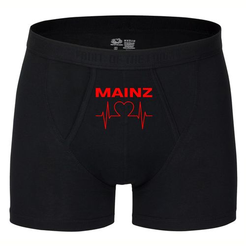 4068859114879 - multifanshop Herren Boxer Short - Mainz - Herzschlag - Druck rot - Unterwäsche 4068859114879 - multifanshop Herren Boxer Short - Mainz - Herzschlag - Druck rot - Unterwäsche