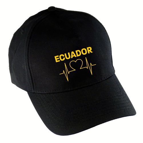 4068859296377 - multifanshop Baseballcap - Ecuador - Herzschlag - Druck gelb - Mütze 4068859296377 - multifanshop Baseballcap - Ecuador - Herzschlag - Druck gelb - Mütze