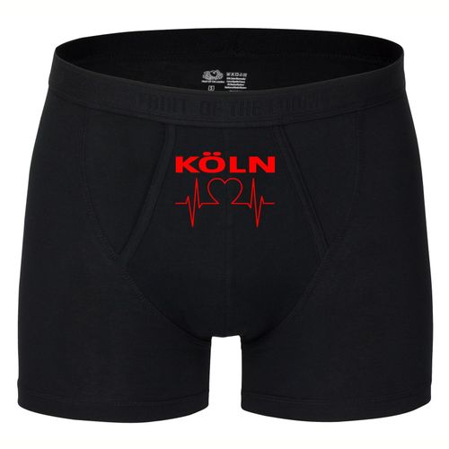 4068859111434 - multifanshop Herren Boxer Short - Köln - Herzschlag - Druck rot - Unterwäsche 4068859111434 - multifanshop Herren Boxer Short - Köln - Herzschlag - Druck rot - Unterwäsche