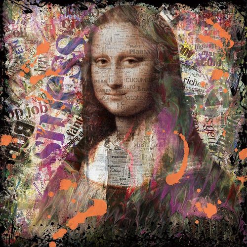 4050743076615 - Glasbild MONA LISA (BHT 100x100x40 cm) BHT 100x100x40 cm bunt Acrylglasbild