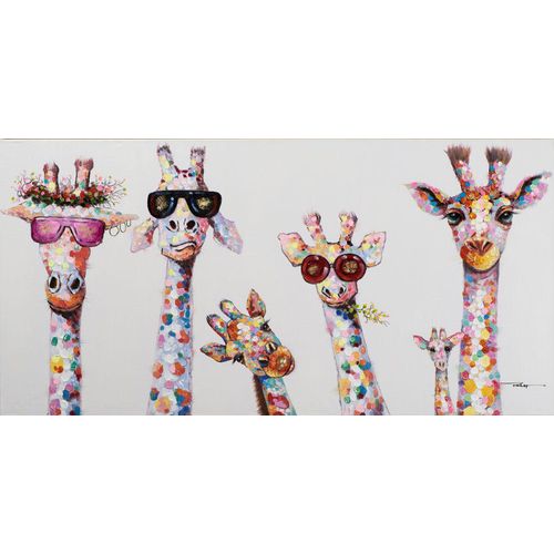 4050743040418 - Keilrahmenbild GIRAFFEN (LBH 70x140x350 cm) LBH 70x140x350 cm bunt