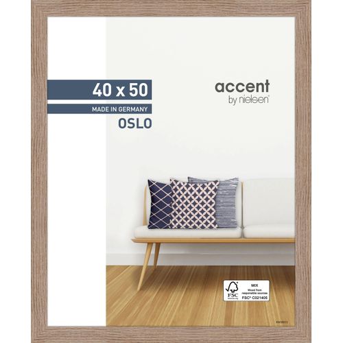 4012292408774 - Bilderrahmen OSLO (LB 40x50 cm) LB 40x50 cm braun Fotorahmen