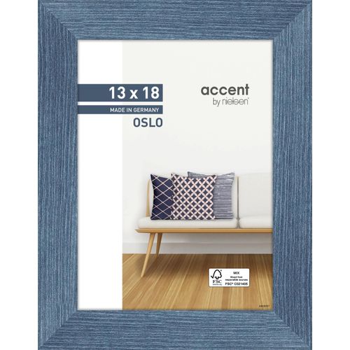 4012292408804 - Bilderrahmen OSLO (LB 13x18 cm) LB 13x18 cm blau Fotorahmen