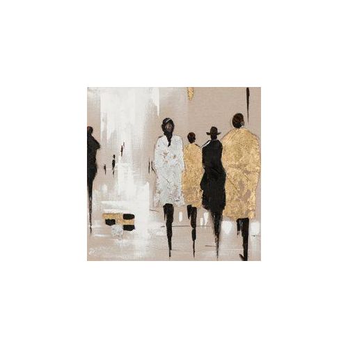 4050743029833 - Gemälde MODENSCHAU GOLD SILBER (BH 70x70 cm) BH 70x70 cm bunt Bild Kunstdruck Wandbild